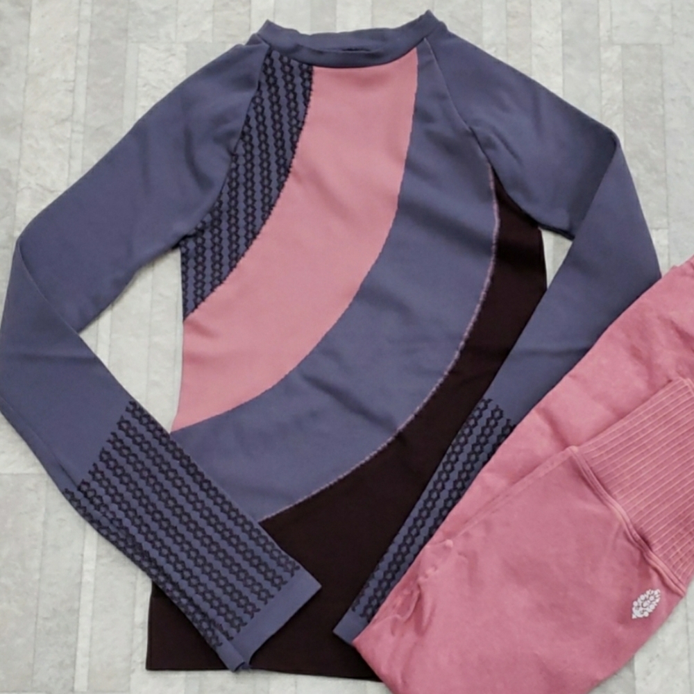 Free People Watch And Learn Long Sleeve Top XS/S